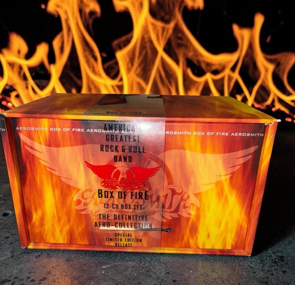Aerosmith "Box of Fire" 12 CD Boxed Set +Bonus Disc All CDs Sealed But 2 Ltd Ed